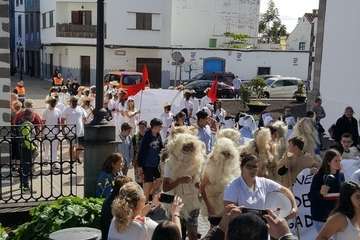 Fiesta escolar de Carnaval Tradicional en San Juan de Telde (Foto TA)